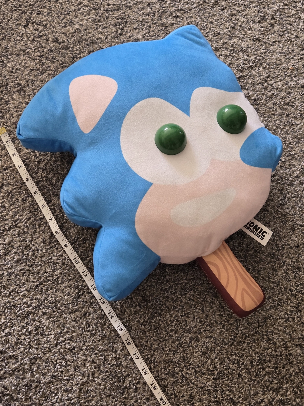 Sonic The Hedgehog 18” Ice Cream Popsicle Plush, 2023 Jakks Pacific